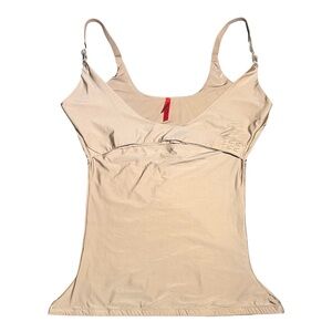 Spanx Hide & Sleek Cami 1X Nude Shapewear Tank with Front Hook Closure